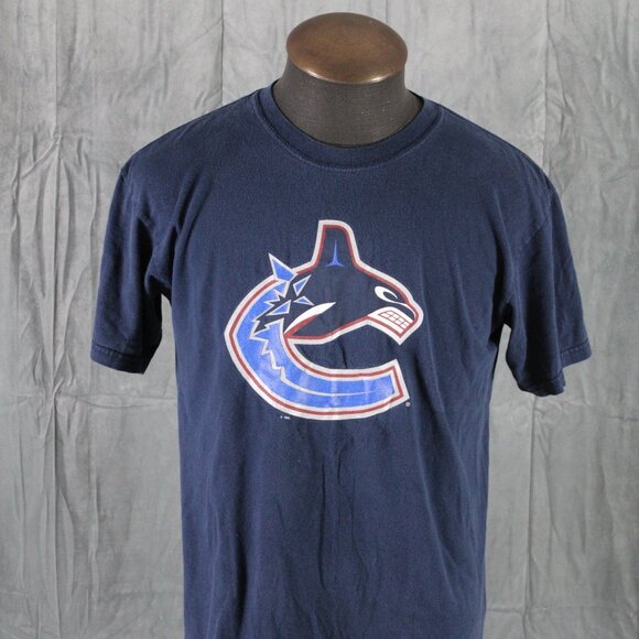 Vancouver Canucks Shirt (Retro) - Original Orca Logo - Men's Medium - Picture 3 of 7